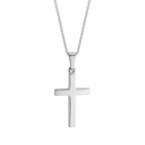 14G solid cross pendant