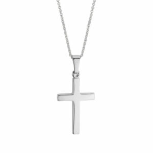 14G solid cross pendant